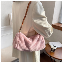 Load image into Gallery viewer, Faux Fur Shoulder Bag Fuzzy Tote Bag Furry Handbag for Women 22429