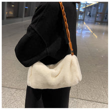 Load image into Gallery viewer, Faux Fur Shoulder Bag Fuzzy Tote Bag Furry Handbag for Women 22429