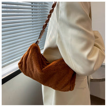 Load image into Gallery viewer, Faux Fur Shoulder Bag Fuzzy Tote Bag Furry Handbag for Women 22429