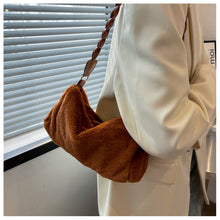 Load image into Gallery viewer, Faux Fur Shoulder Bag Fuzzy Tote Bag Furry Handbag for Women 22429