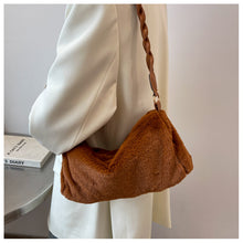 Load image into Gallery viewer, Faux Fur Shoulder Bag Fuzzy Tote Bag Furry Handbag for Women 22429