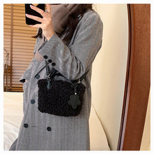 Load image into Gallery viewer, Fluffy Shoulder Bag Plush Handbag Tote Bag Ladies Messenger Bags 22430
