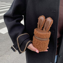 Load image into Gallery viewer, Shoulder Bags Ladies Small Plush Crossbody Bucket Bag Winter 22433