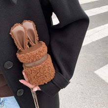 Load image into Gallery viewer, Shoulder Bags Ladies Small Plush Crossbody Bucket Bag Winter 22433