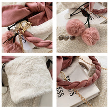 Load image into Gallery viewer, Plush Cylinder Bucket Bag Women Vogue Handbag  Shoulder Bag 22444