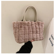Load image into Gallery viewer, Women Handbags Overlarge Tote Bag Fluffy Soft Plush 22446