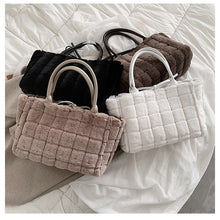 Load image into Gallery viewer, Women Handbags Overlarge Tote Bag Fluffy Soft Plush 22446