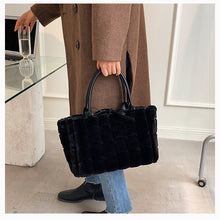 Load image into Gallery viewer, Women Handbags Overlarge Tote Bag Fluffy Soft Plush 22446