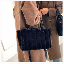 Load image into Gallery viewer, Women Handbags Overlarge Tote Bag Fluffy Soft Plush 22446