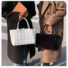 Load image into Gallery viewer, Women Handbags Overlarge Tote Bag Fluffy Soft Plush 22446