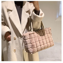 Load image into Gallery viewer, Women Handbags Overlarge Tote Bag Fluffy Soft Plush 22446