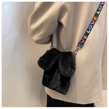 Load image into Gallery viewer, Women Cute plush phone bag small Crossbody backpack shoulder Bag 22448