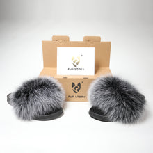 Load image into Gallery viewer, Fluffy Slides Furry Slipper Sandals (Flat-Solid color)