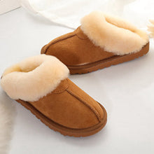 Load image into Gallery viewer, Women’s Memory Foam Slippers Faux Fur Lining House Shoes Indoor & Outdoor 22S35