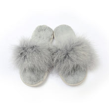 Load image into Gallery viewer, Fur Slippers Memory Foam Cozy House Slides Shoes