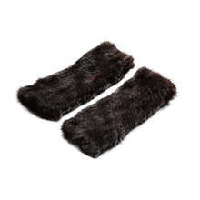 Load image into Gallery viewer, FUR STORY Women's Knitted Mink Fur Gloves Winter Warm Fur Mittens 17821