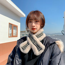 Load image into Gallery viewer, Women’s Winter Fake Faux Fur Loophole Scarf Rectangle Furry Wrap Warm Soft Cozy 22523