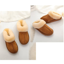 Load image into Gallery viewer, Women’s Memory Foam Slippers Faux Fur Lining House Shoes Indoor & Outdoor 22S35