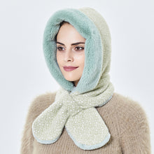 Load image into Gallery viewer, Winter Hats for Women Warm Hooded Scarf Hat for Women 22635