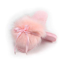 Load image into Gallery viewer, Fur Story FS20S09 Women's Faux Fur Slippers Memory Foam Cozy House Slipper Shoes Soft Flat Slide Sandals Indoor Outdoor
