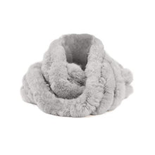 Load image into Gallery viewer, Fur Story FS17503 Women Real Fur Infinity Scarf Real Rex Rabbit Fur Warm Shawl Scarves