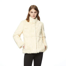 Load image into Gallery viewer, Women's Genuine Rabbit Fur Coat Fuzzy Warm Fur Jacket Winter Outware 151249
