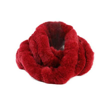 Load image into Gallery viewer, Fur Story FS17503 Women Real Fur Infinity Scarf Real Rex Rabbit Fur Warm Shawl Scarves