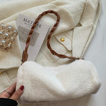 Load image into Gallery viewer, Faux Fur Shoulder Bag Fuzzy Tote Bag Furry Handbag for Women 22429