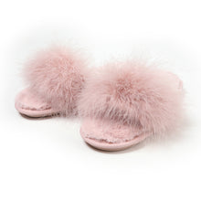 Load image into Gallery viewer, Fur Slippers Memory Foam Cozy House Slides Shoes