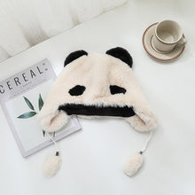 Load image into Gallery viewer, Winter Trapper Caps Cute Panda Bear Bobble Hats Plush Animal Helmet Cap 22629