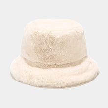 Load image into Gallery viewer, Furry Bucket Hat Fluffy Winter Warmer Fisherman Cap for Women 22167