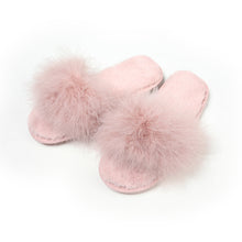 Load image into Gallery viewer, Fur Slippers Memory Foam Cozy House Slides Shoes