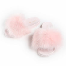 Load image into Gallery viewer, FS19S05 Faux Fur Slides Furry Slipper Sandals (Flat)