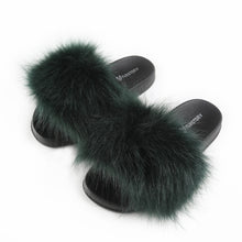 Load image into Gallery viewer, FS19S05 Faux Fur Slides Furry Slipper Sandals (Flat)