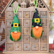 Load image into Gallery viewer, St Patricks Day Gnome Plush Elf Decorations green Pendant Decoration 22B57