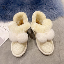 Load image into Gallery viewer, Women's Slip On Winter Boots Warm Winter Bootiesfur ball snow boots 22S34