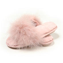 Load image into Gallery viewer, Fur Slippers Memory Foam Cozy House Slides Shoes