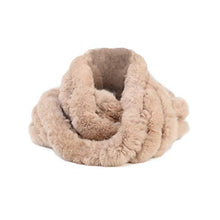 Load image into Gallery viewer, Fur Story FS17503 Women Real Fur Infinity Scarf Real Rex Rabbit Fur Warm Shawl Scarves