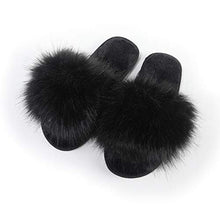 Load image into Gallery viewer, Fur Story Women's Faux Fur Slippers Soft Flat Slide Sandals Indoor Outdoor