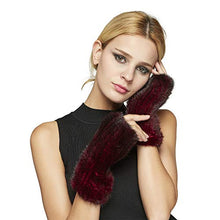 Load image into Gallery viewer, FUR STORY Women's Knitted Mink Fur Gloves Winter Warm Fur Mittens 17821