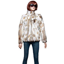 Load image into Gallery viewer, fur story Women's Genuine Rabbit Fur Coat for Winter Thick Warm Fur Jacket