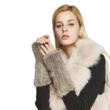 Load image into Gallery viewer, FUR STORY Women's Knitted Mink Fur Gloves Winter Warm Fur Mittens 17821