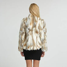 Load image into Gallery viewer, fur story Women's Genuine Rabbit Fur Coat for Winter Thick Warm Fur Jacket