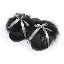 Load image into Gallery viewer, Fur Story Women's Faux Fur Slippers Soft Flat Slide Sandals Indoor Outdoor
