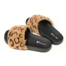 Load image into Gallery viewer, Furry Slides Sandals (Flat)