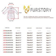 Load image into Gallery viewer, Women's Genuine Rabbit Fur Coat with Fox Fur Cuffs Warm Winter Coat 17215