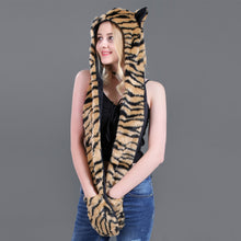 Load image into Gallery viewer, Simplicity 3-in-1 Multi-Functional Animal Hat, Scarf, & Mitten Combo 22614