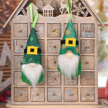 Load image into Gallery viewer, St Patricks Day Gnome Plush Elf Decorations green Pendant Decoration 22B57