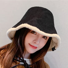 Load image into Gallery viewer, Winter Bucket Hat Fluffy Faux Fur Fisherman Cap for Women 22634