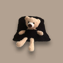 Load image into Gallery viewer, Women's Fashion plush bear doll Cap Ladies Winter Warm Fisherman Hat 22610